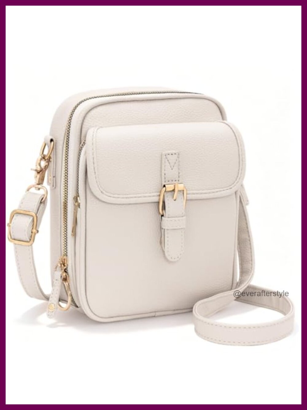 Small Crossbody Bag PU Leather Messenger Anti Theft Shoulder Bag with Card Slots
